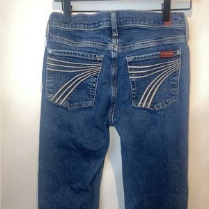 Seven for all mankind DOJO flare New York Gold 7’s pocket women’s 27 BRAND NEW